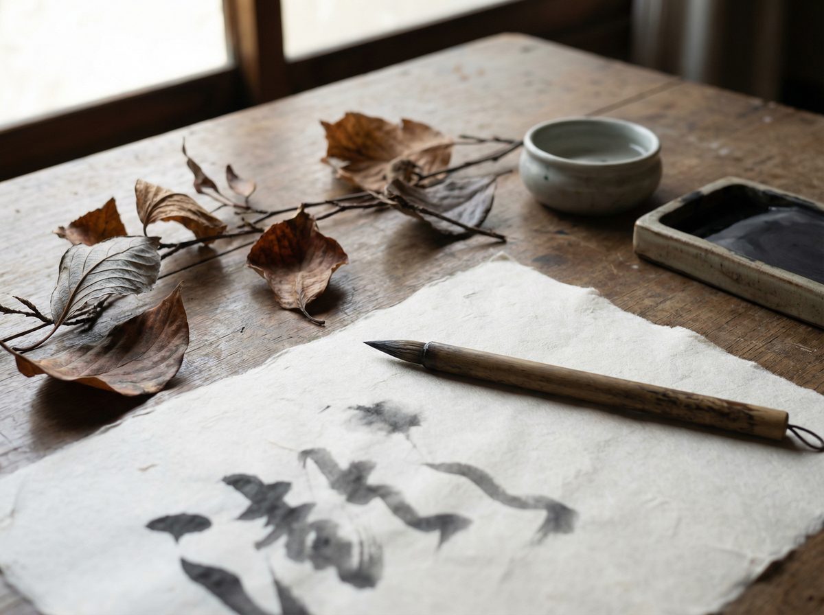 17c 禅意诗集书法摄影